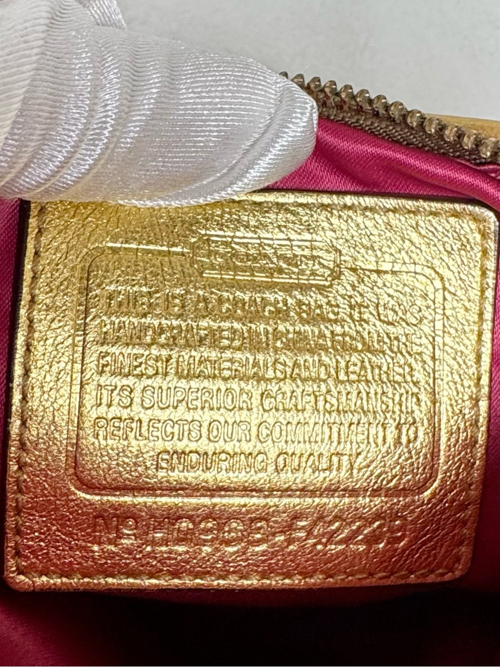 Coach Scribble Plaid Crossbody Bag Gold Trim Y2K Style 10993 - Picture 7 of 16